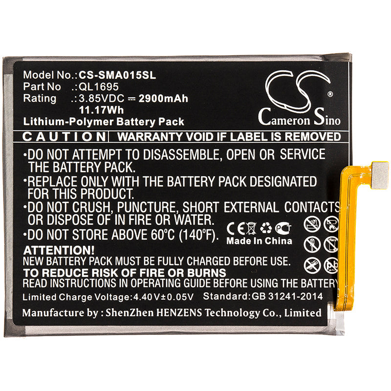 Replacement Battery for Samsung  Galaxy A01 – Mobile, SmartPhone – 2900mAh / 11.17Wh / 3.85V