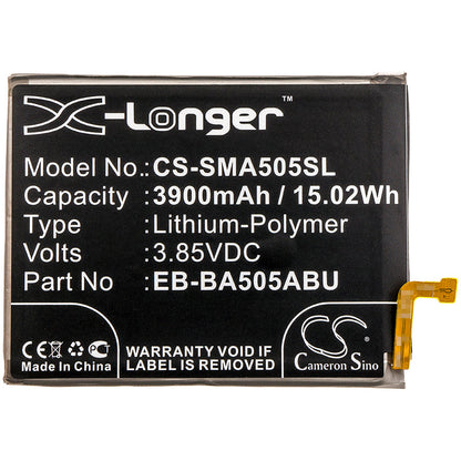 Replacement Battery for Samsung  Galaxy A20 – Mobile, SmartPhone – 3900mAh / 15.02Wh / 3.85V