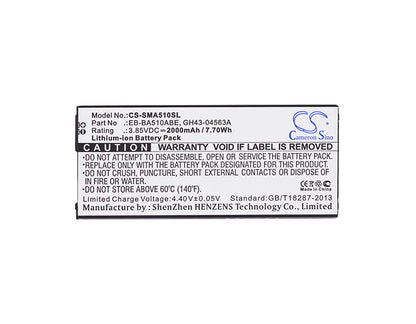 Replacement Battery for Samsung  Galaxy A5 2016 Duos – Mobile, SmartPhone – 2000mAh / 7.70Wh / 3.85V