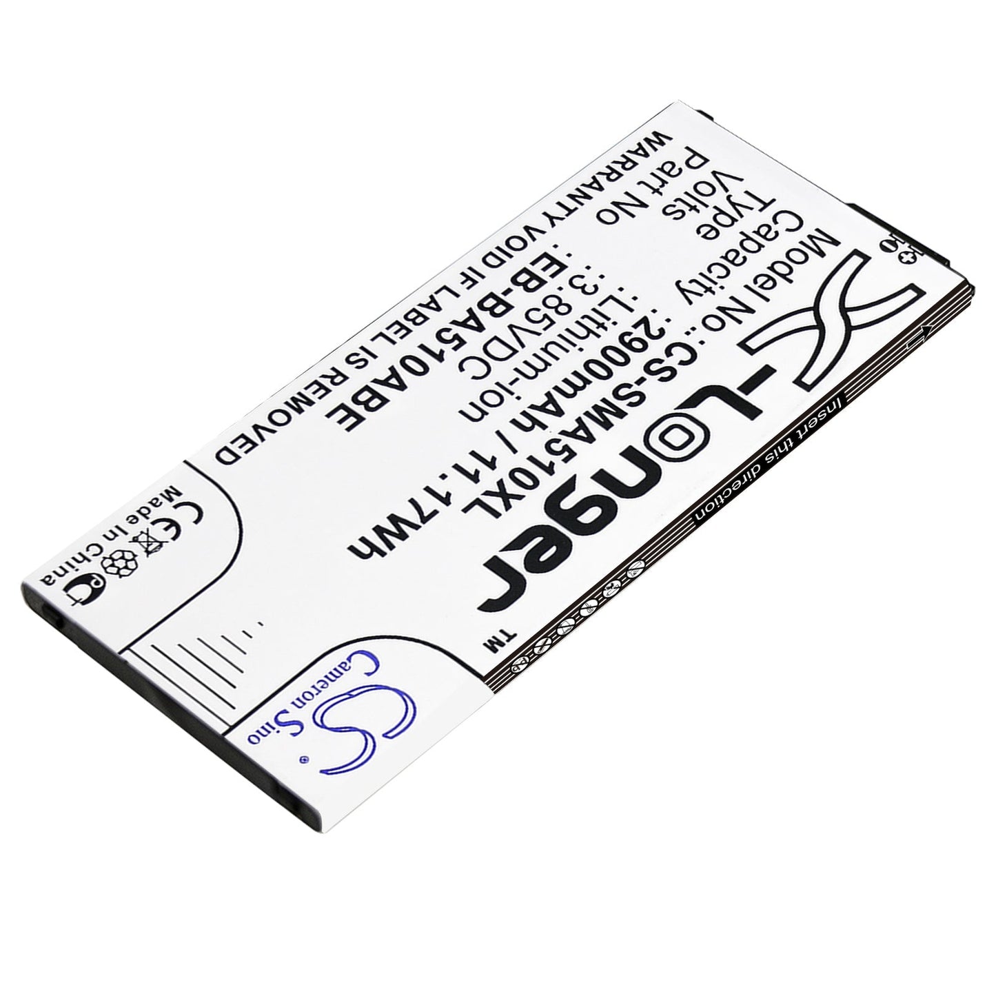 Replacement Battery for Samsung  Galaxy A5 2016 Duos – Mobile, SmartPhone – 2900mAh / 11.17Wh / 3.85V
