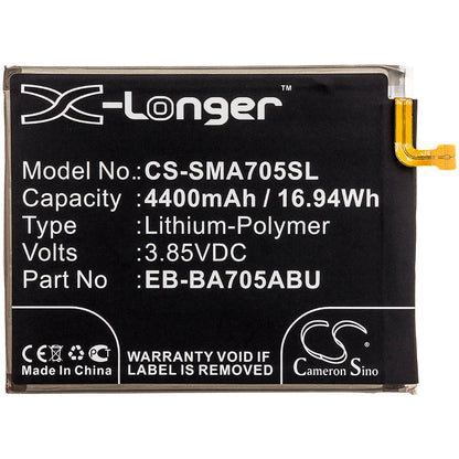 Replacement Battery for Samsung  Galaxy A70 – Mobile, SmartPhone – 4400mAh / 16.94Wh / 3.85V
