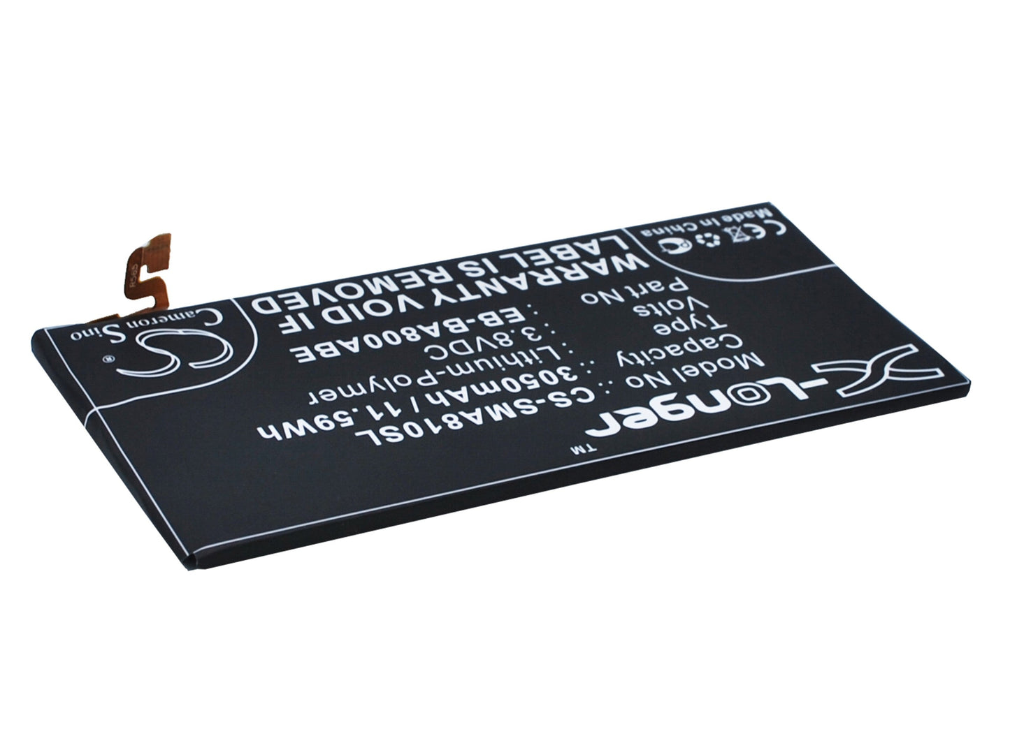 Replacement Battery for Samsung  Galaxy A8 2015 – Mobile, SmartPhone – 3050mAh / 11.59Wh / 3.8V