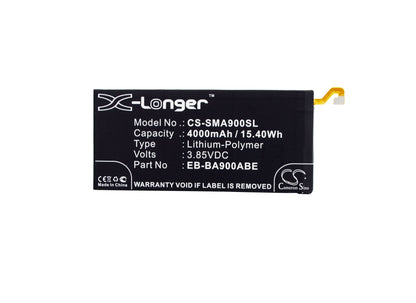 Replacement Battery for Samsung  Galaxy A9 – Mobile, SmartPhone – 4000mAh / 15.40Wh / 3.85V