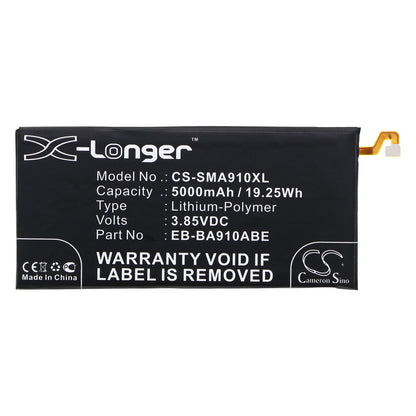 Replacement Battery for Samsung  Galaxy A9 Pro 2016 – Mobile, SmartPhone – 5000mAh / 19.25Wh / 3.85V