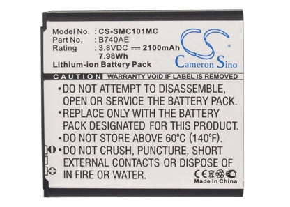 Replacement Battery for Samsung  Galaxy K – Camera – 2100mAh / 7.98Wh / 3.8V