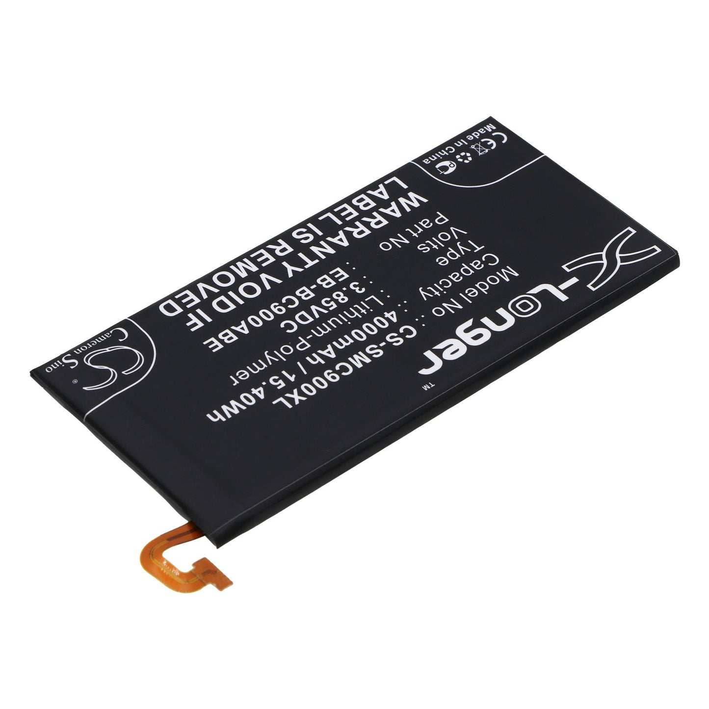 Replacement Battery for Samsung  Galaxy C9 Pro – Mobile, SmartPhone – 4000mAh / 15.40Wh / 3.85V