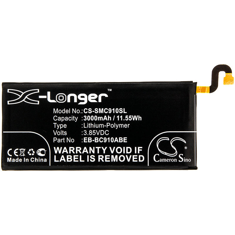 Replacement Battery for Samsung  Galaxy C10 Pro – Mobile, SmartPhone – 3000mAh / 11.55Wh / 3.85V