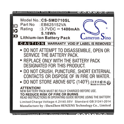 Replacement Battery for Samsung  Galaxy SII DUO – Mobile, SmartPhone – 1400mAh / 5.18Wh / 3.7V