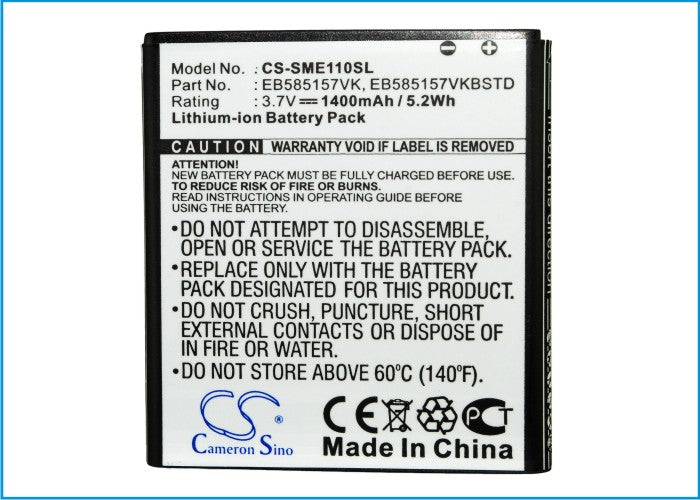 Replacement Battery for Samsung  Celox – Mobile, SmartPhone – 1400mAh / 3.7V