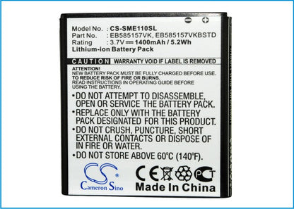 Replacement Battery for Samsung  Celox – Mobile, SmartPhone – 1400mAh / 3.7V