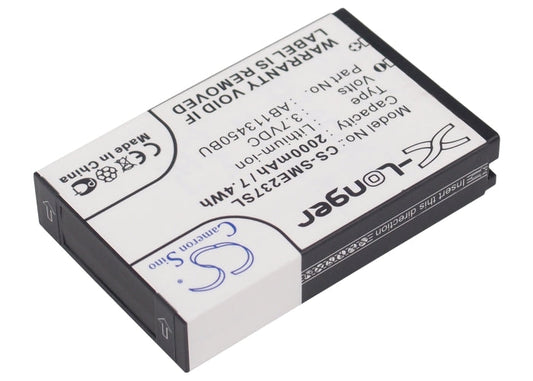 Replacement Battery for Samsung  E2370 Solid – Mobile, SmartPhone – 2000mAh/7.4Wh / 3.7V