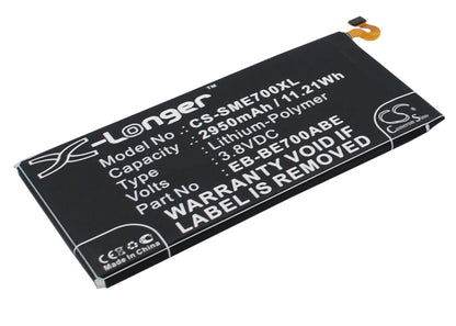 Replacement Battery for Samsung  Galaxy E7 – Mobile, SmartPhone – 2950mAh / 11.21Wh / 3.8V