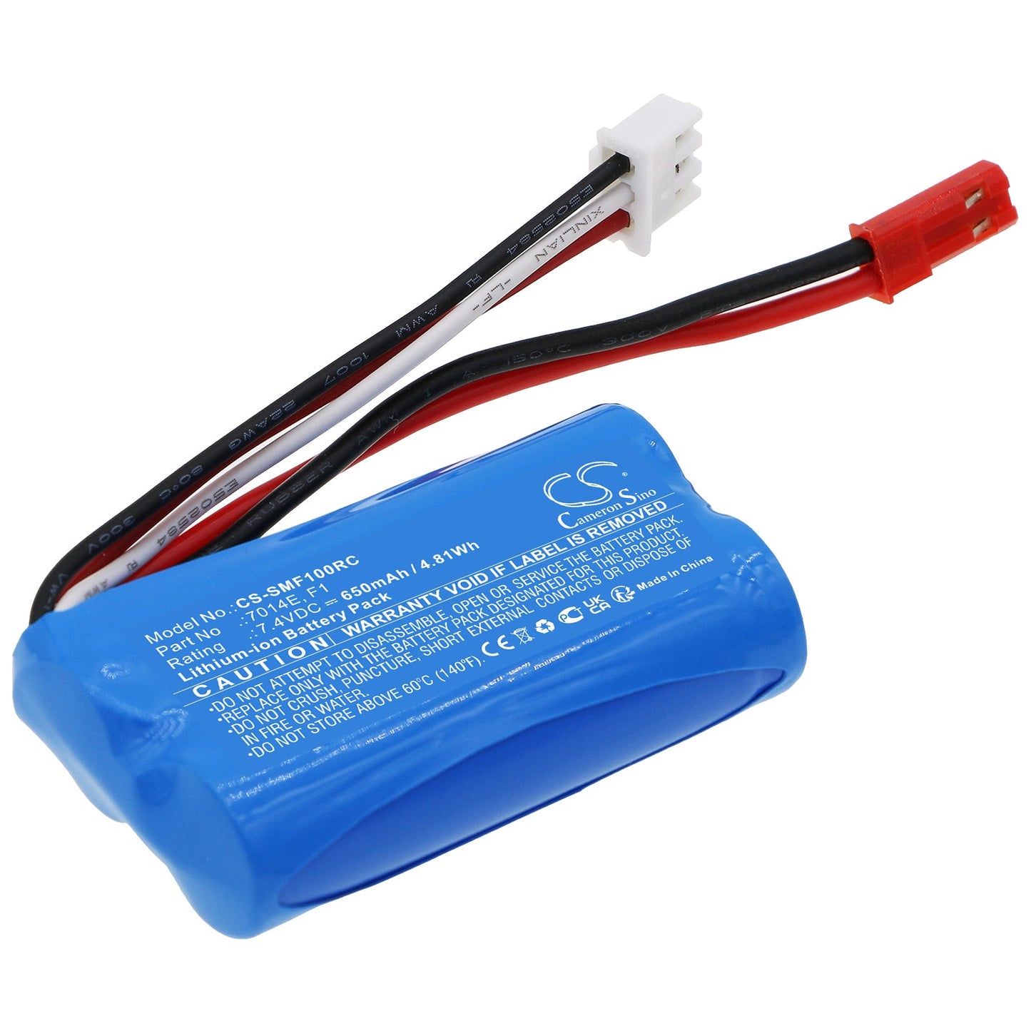 Replacement Battery for Shuang Ma  7014E – Heli/Airplane – 650mAh / 4.81Wh / 7.4V