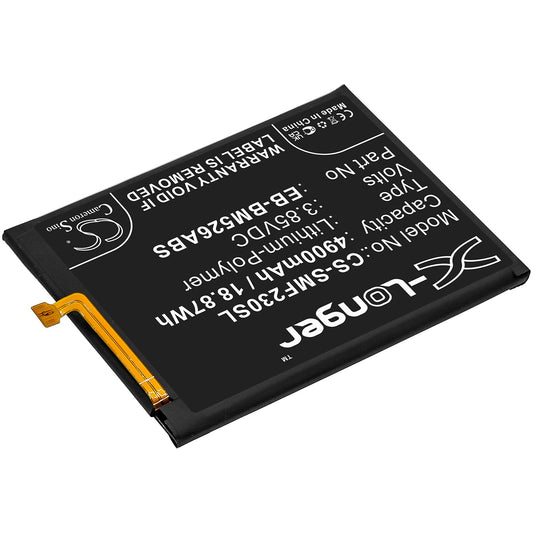 Replacement Battery for Samsung  Galaxy A23 4G – Mobile, SmartPhone – 4900mAh / 18.87Wh / 3.85V