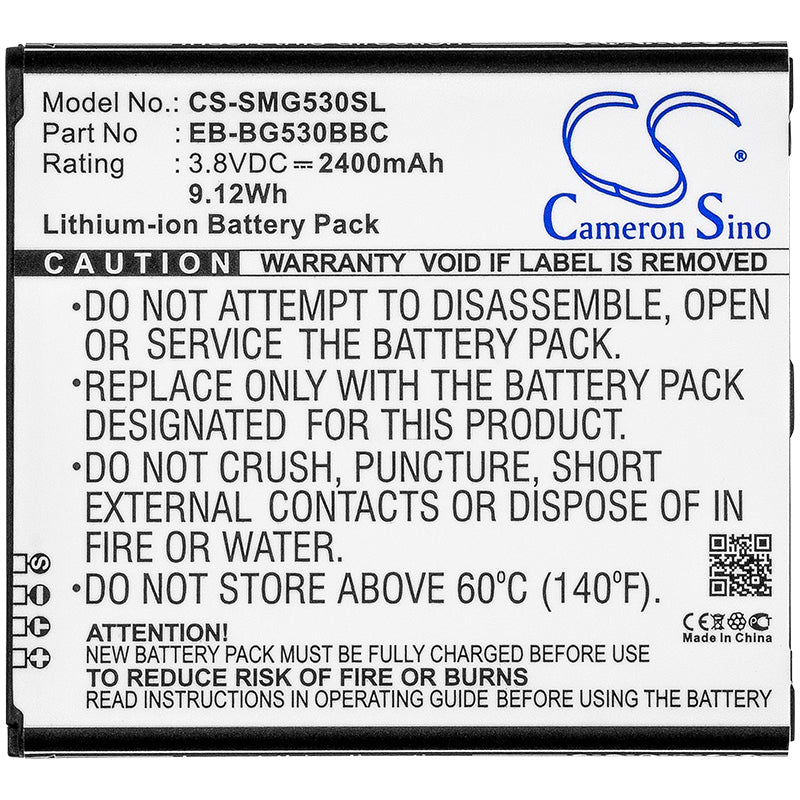 Replacement Battery for Samsung  Emerge J3 – Mobile, SmartPhone – 2400mAh / 9.12Wh / 3.8V