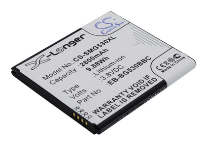 Replacement Battery for Samsung  Emerge J3 – Mobile, SmartPhone – 2600mAh / 9.88Wh / 3.8V