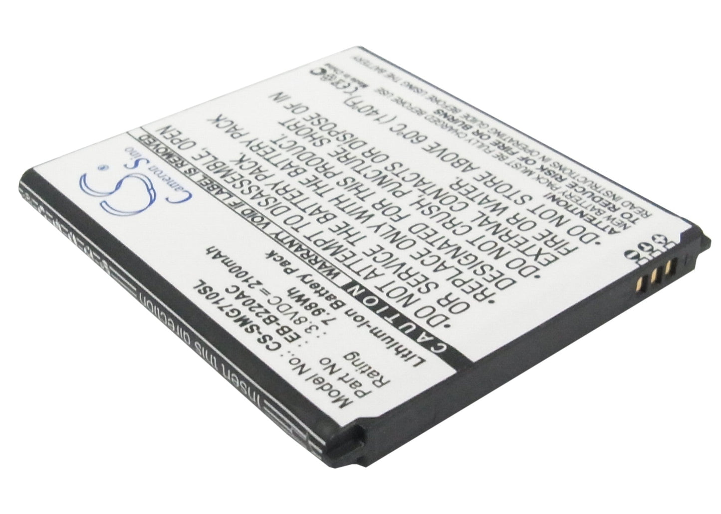 Replacement Battery for Samsung  Galaxy Grand 2 – Mobile, SmartPhone – 2100mAh / 7.98Wh / 3.8V