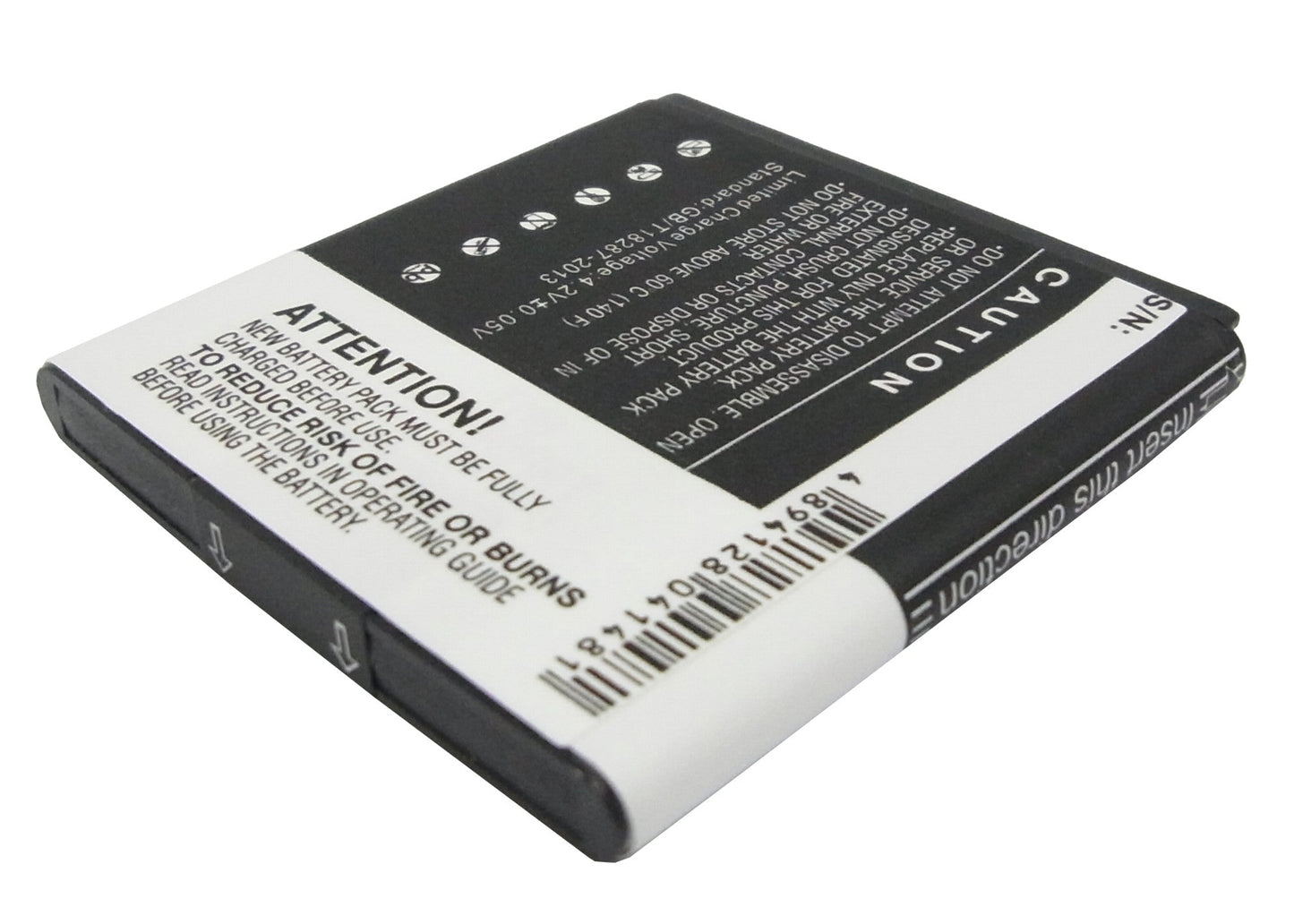 Replacement Battery for AT&T  Captivate – Mobile, SmartPhone – 1550mAh / 5.74Wh / 3.7V
