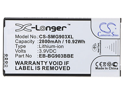 Replacement Battery for Samsung  Galaxy S5 Neo – Mobile, SmartPhone – 2800mAh / 10.92Wh / 3.9V