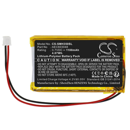 Replacement Battery for Simrad  HS35 – Two-Way Radio – 1100mAh / 4.07Wh / 3.7V