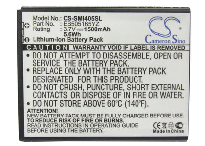 Replacement Battery for Verizon  Aegis – Mobile, SmartPhone – 1500mAh/5.55Wh / 3.7V