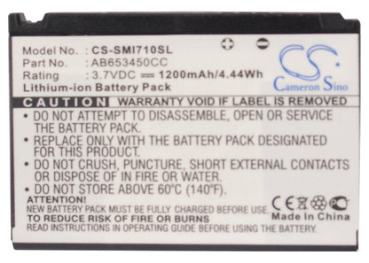 Replacement Battery for Samsung  SGH-i710 – Mobile, SmartPhone – 1200mAh / 3.7V
