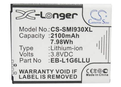 Replacement Battery for Verizon  Galaxy S3 – Mobile, SmartPhone – 2100mAh / 7.98Wh / 3.8V