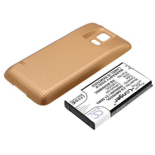 Replacement Battery for Samsung  Galaxy S5 – Mobile, SmartPhone – 5600mAh / 21.56Wh / 3.85V