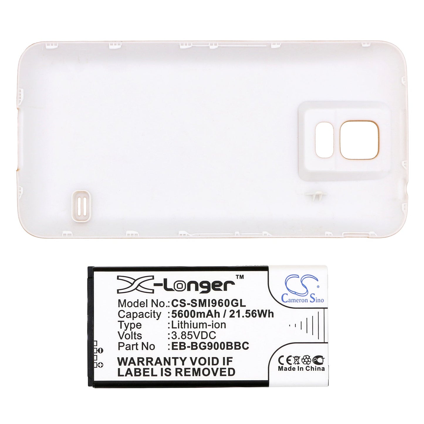 Replacement Battery for Samsung  Galaxy S5 – Mobile, SmartPhone – 5600mAh / 21.56Wh / 3.85V