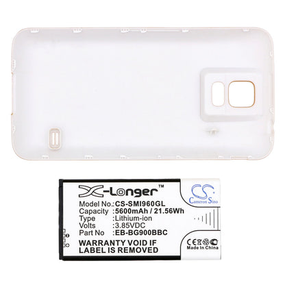 Replacement Battery for Samsung  Galaxy S5 – Mobile, SmartPhone – 5600mAh / 21.56Wh / 3.85V