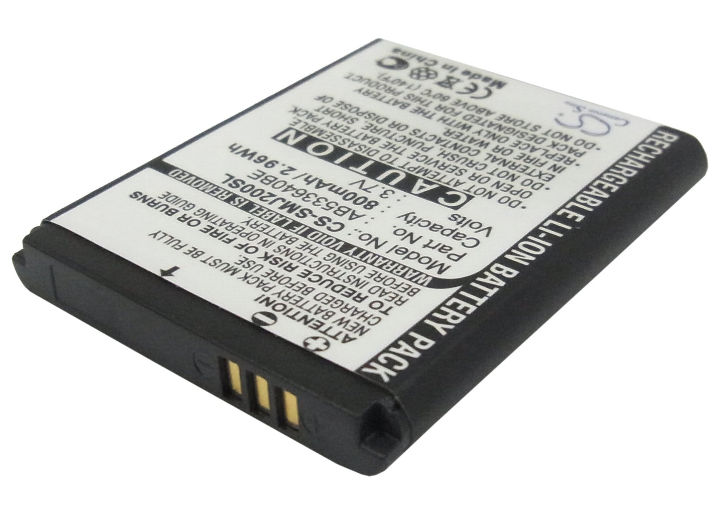 Replacement Battery for Samsung  SGH-J200 – Mobile, SmartPhone – 800mAh / 3.7V