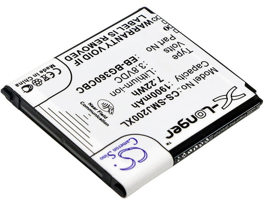 Replacement Battery for Samsung  Galaxy Core Prime – Mobile, SmartPhone – 1900mAh / 7.22Wh / 3.8V
