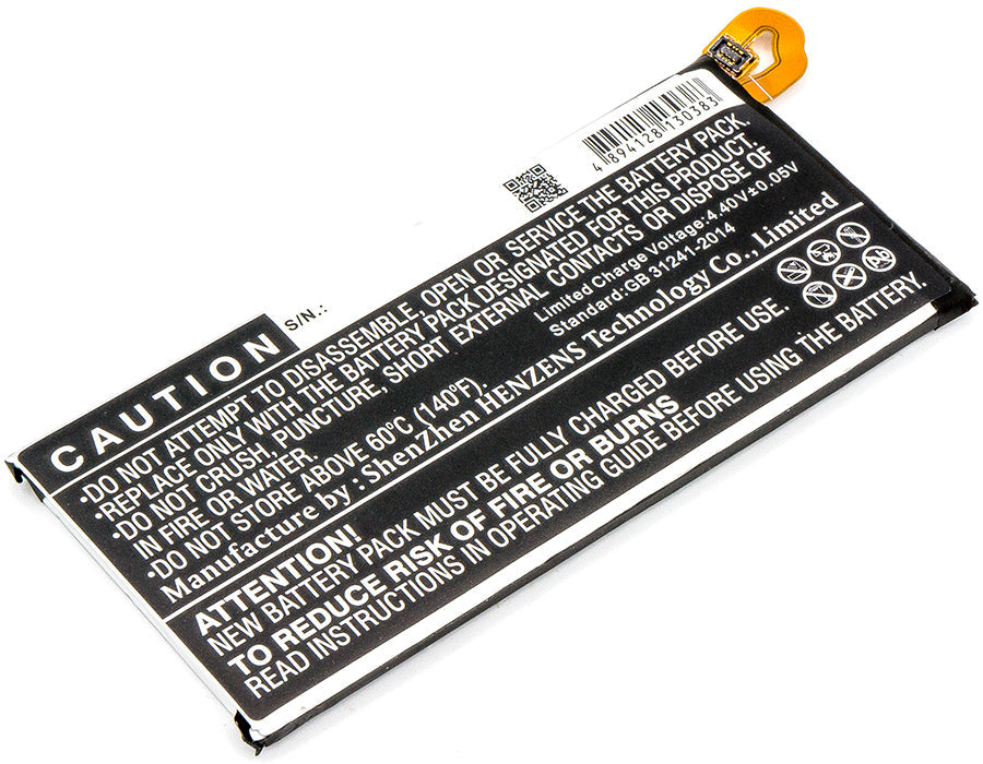 Replacement Battery for Samsung  Galaxy J3 2017 – Mobile, SmartPhone – 2400mAh / 9.24Wh / 3.85V