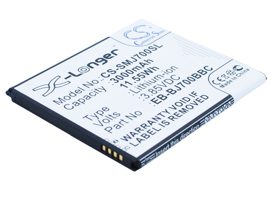 Replacement Battery for Samsung  Galaxy J7 – Mobile, SmartPhone – 3000mAh / 11.55Wh / 3.85V
