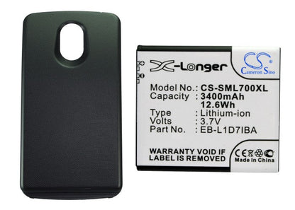 Replacement Battery for Samsung  SPH-L700 – Mobile, SmartPhone – 3400mAh / 12.58Wh / 3.7V