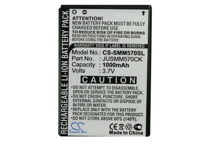 Replacement Battery for Samsung  Acclaim M920 – Mobile, SmartPhone – 1000mAh / 3.70Wh / 3.7V