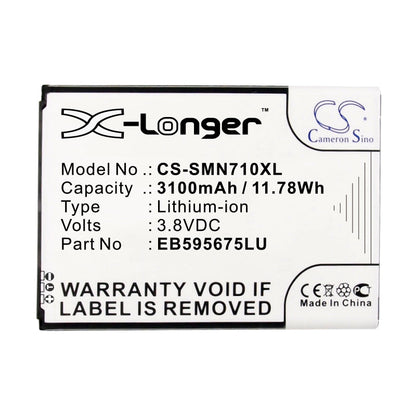 Replacement Battery for Samsung  Galaxy Note 2 – Mobile, SmartPhone – 3100mAh / 11.78Wh / 3.8V