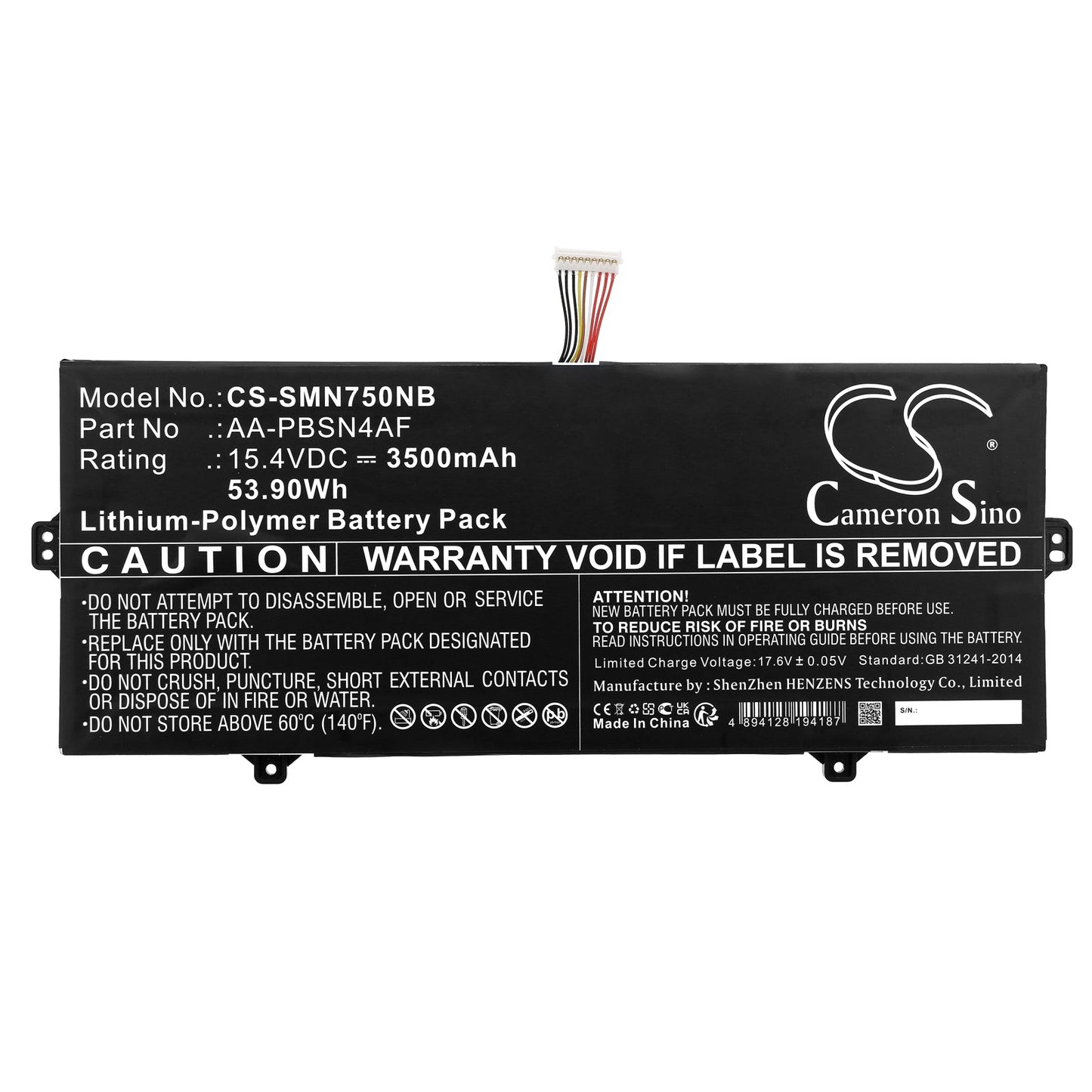 Replacement Battery for Samsung  Galaxy Book Flex Alpha NP730QC – Notebook, Laptop – 3500mAh / 53.90Wh / 15.4V