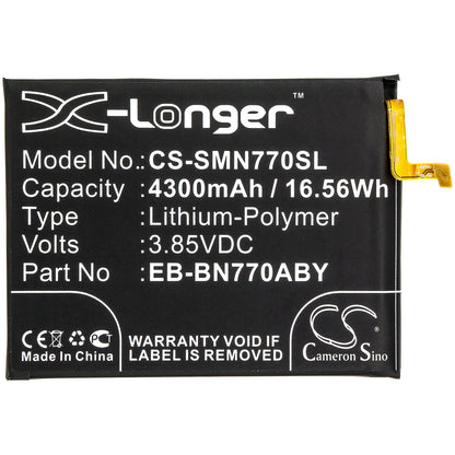 Replacement Battery for Samsung  Galaxy Note 10 Lite – Mobile, SmartPhone – 4300mAh / 16.56Wh / 3.85V