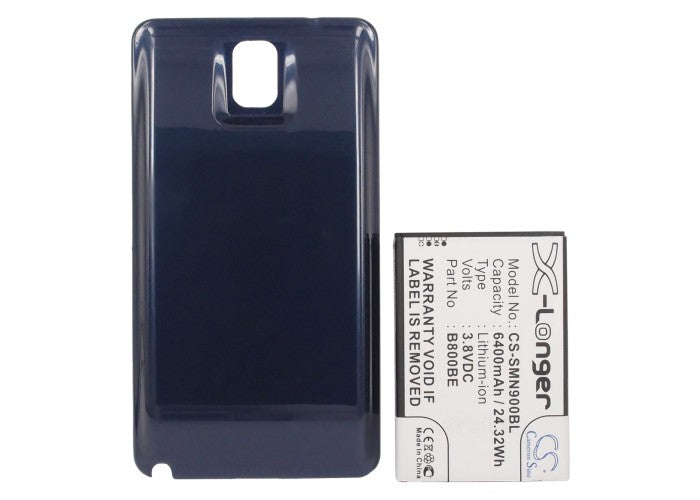 Replacement Battery for Samsung  Galaxy Note 3 – Mobile, SmartPhone – 6400mAh / 24.32Wh / 3.8V