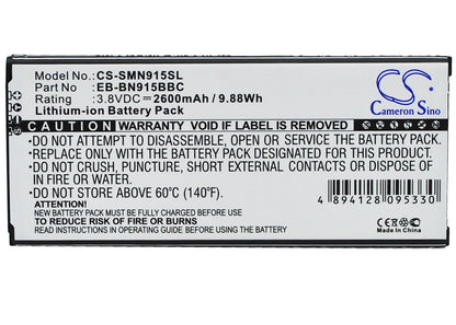 Replacement Battery for Samsung  Galaxy Note Edge – Mobile, SmartPhone – 2600mAh / 9.88Wh / 3.8V