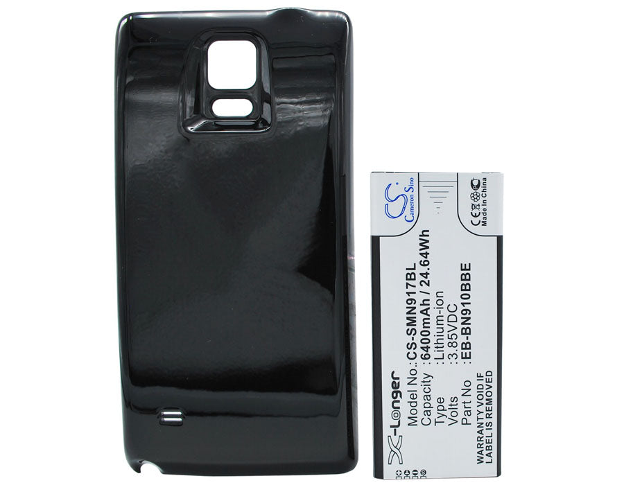 Replacement Battery for Samsung  Galaxy Note 4 – Mobile, SmartPhone – 6400mAh / 24.64Wh / 3.85V