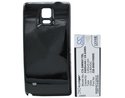 Replacement Battery for Samsung  Galaxy Note 4 – Mobile, SmartPhone – 6400mAh / 24.64Wh / 3.85V