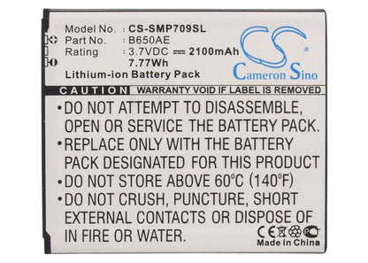 Replacement Battery for Samsung  Galaxy Beam 2 – Mobile, SmartPhone – 2100mAh/7.77Wh / 3.7V