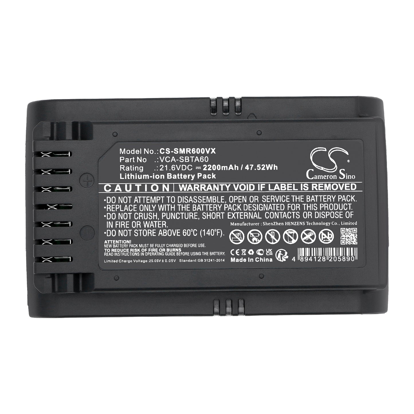 Replacement Battery for Samsung Jet 60, Jet 70, Jet 70 Light, – 1800mAh / 38.88Wh