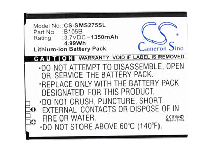 Replacement Battery for Samsung  Galaxy Ace 3 LTE – Mobile, SmartPhone – 1350mAh / 5.00Wh / 3.7V