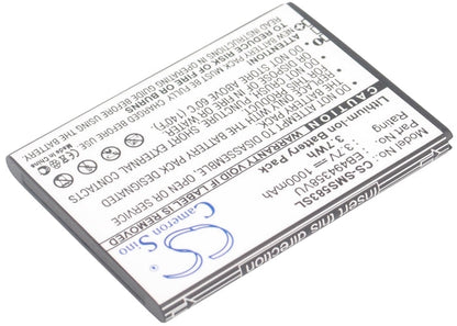 Replacement Battery for Samsung  Cooper – Mobile, SmartPhone – 1000mAh/3.7Wh / 3.7V