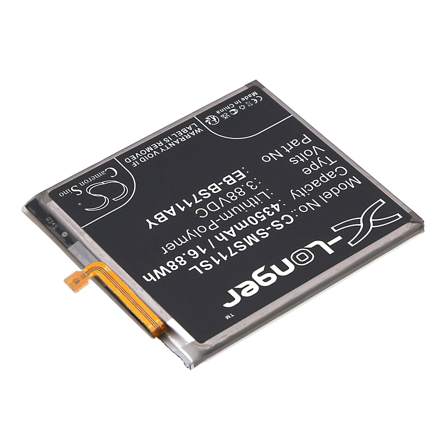 Replacement Battery for Samsung  Galaxy S23 FE – Mobile, SmartPhone – 4350mAh / 16.88Wh / 3.88V