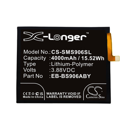 Replacement Battery for Samsung  Galaxy S22 Plus 5G – Mobile, SmartPhone – 4000mAh / 15.52Wh / 3.88V