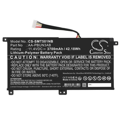 Replacement Battery for Samsung  300E4M series – Notebook, Laptop – 3700mAh / 42.18Wh / 11.4V